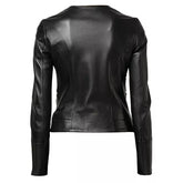 Ladies Leather Jacket Black